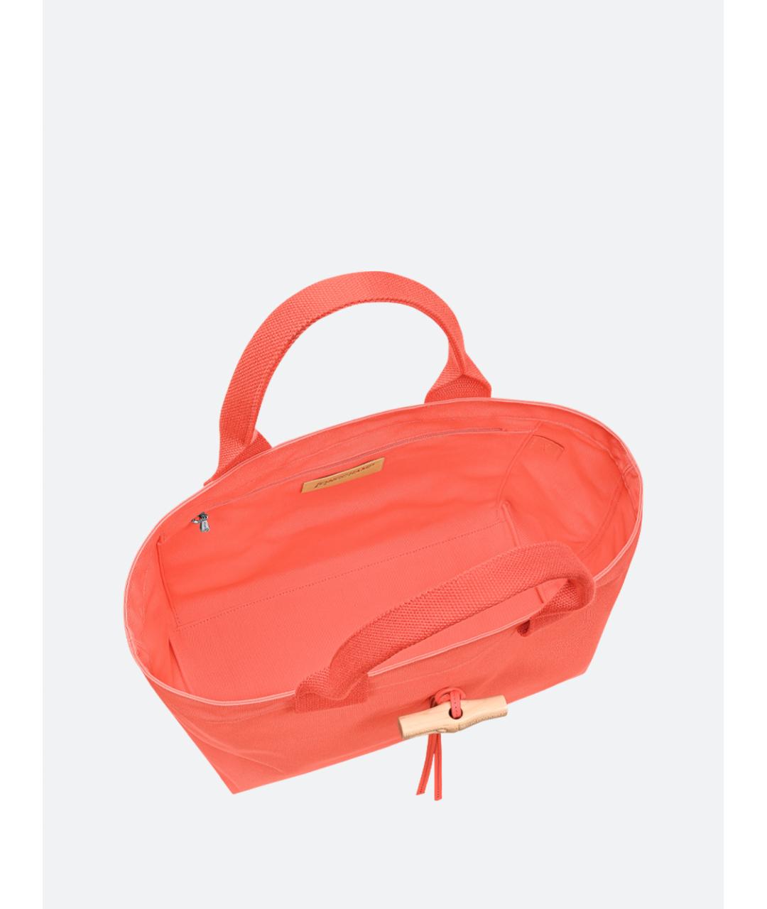 LONGCHAMP Розовая тканевая сумка тоут, фото 4