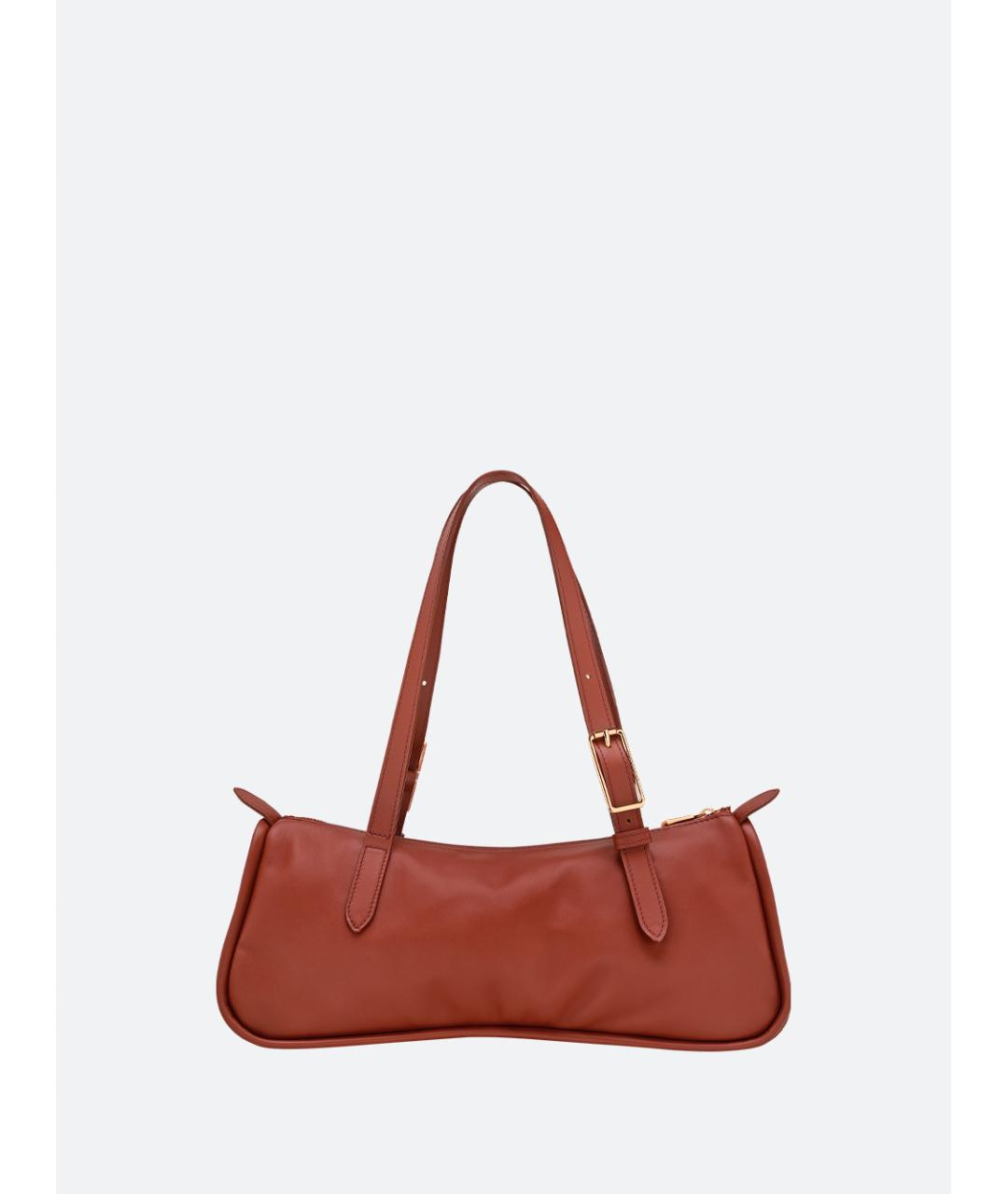 LONGCHAMP Коричневая кожаная сумка через плечо, фото 2