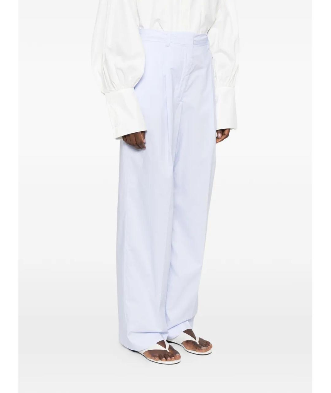 THELATEST Синие хлопковые брюки широкие, фото 3