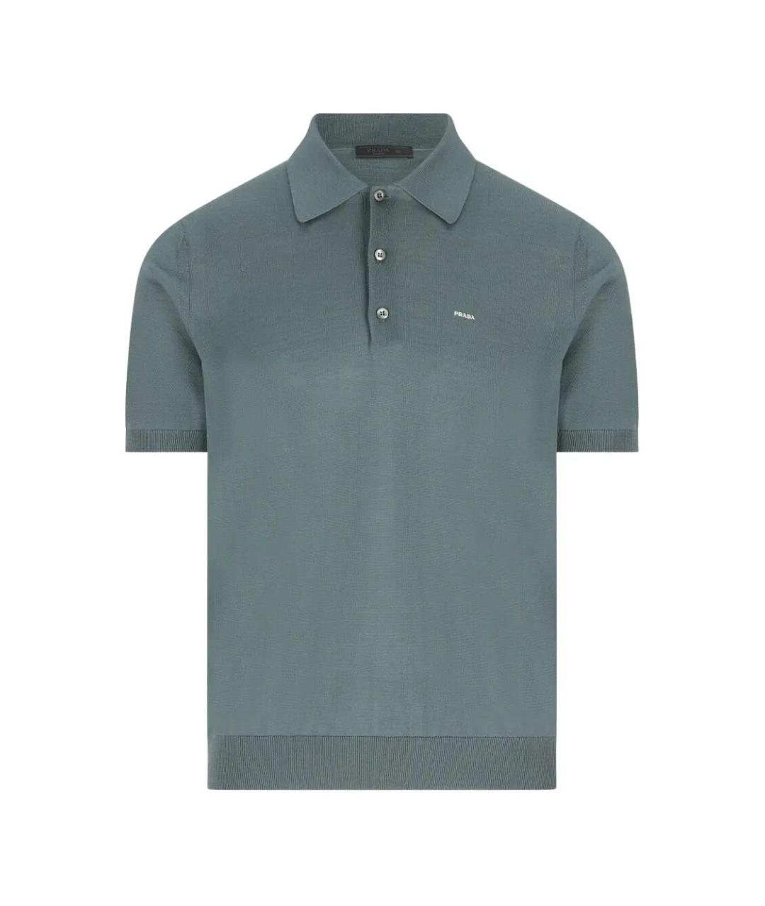 PRADA Зеленые поло с коротким рукавом, фото 1