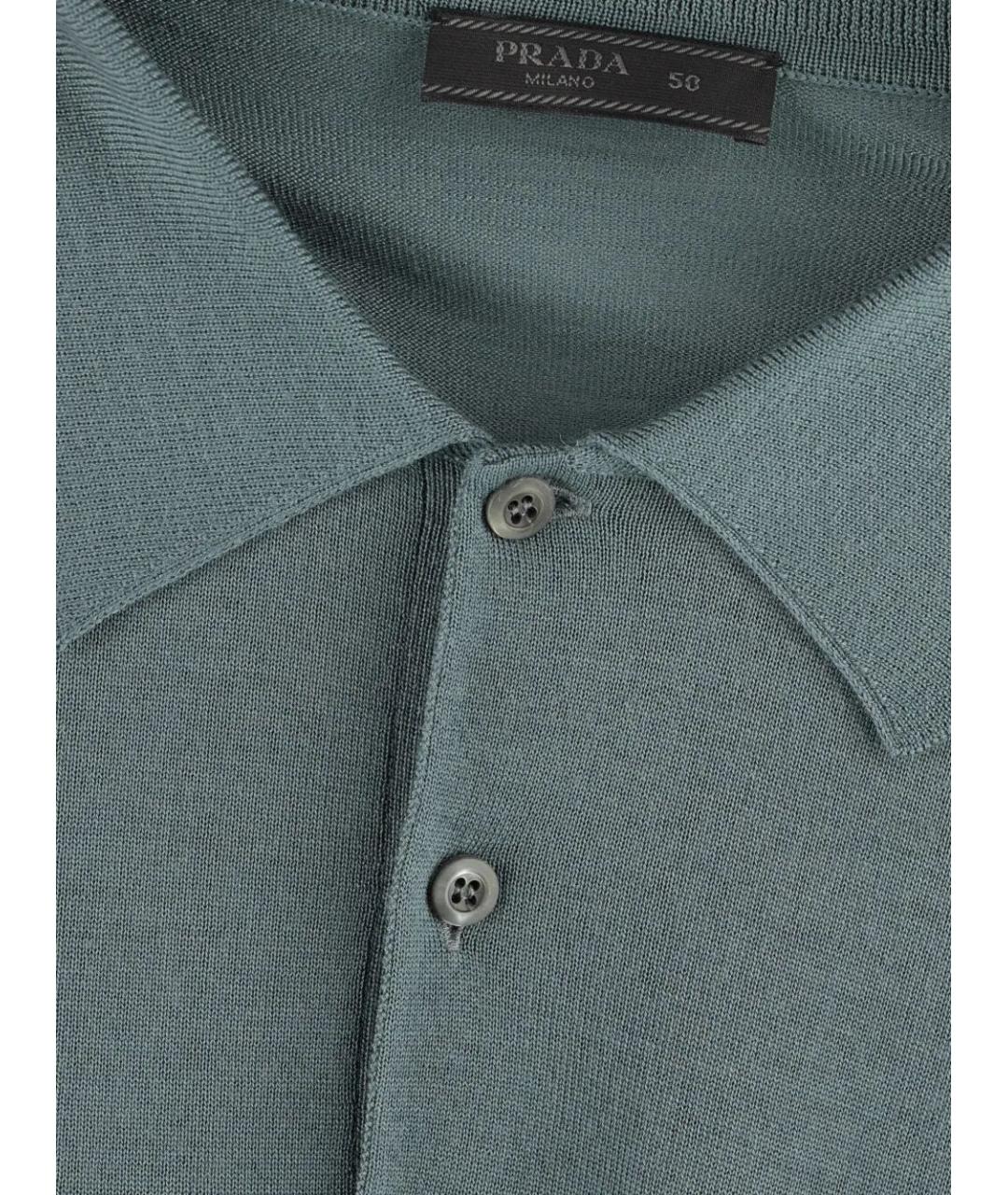 PRADA Зеленые поло с коротким рукавом, фото 3