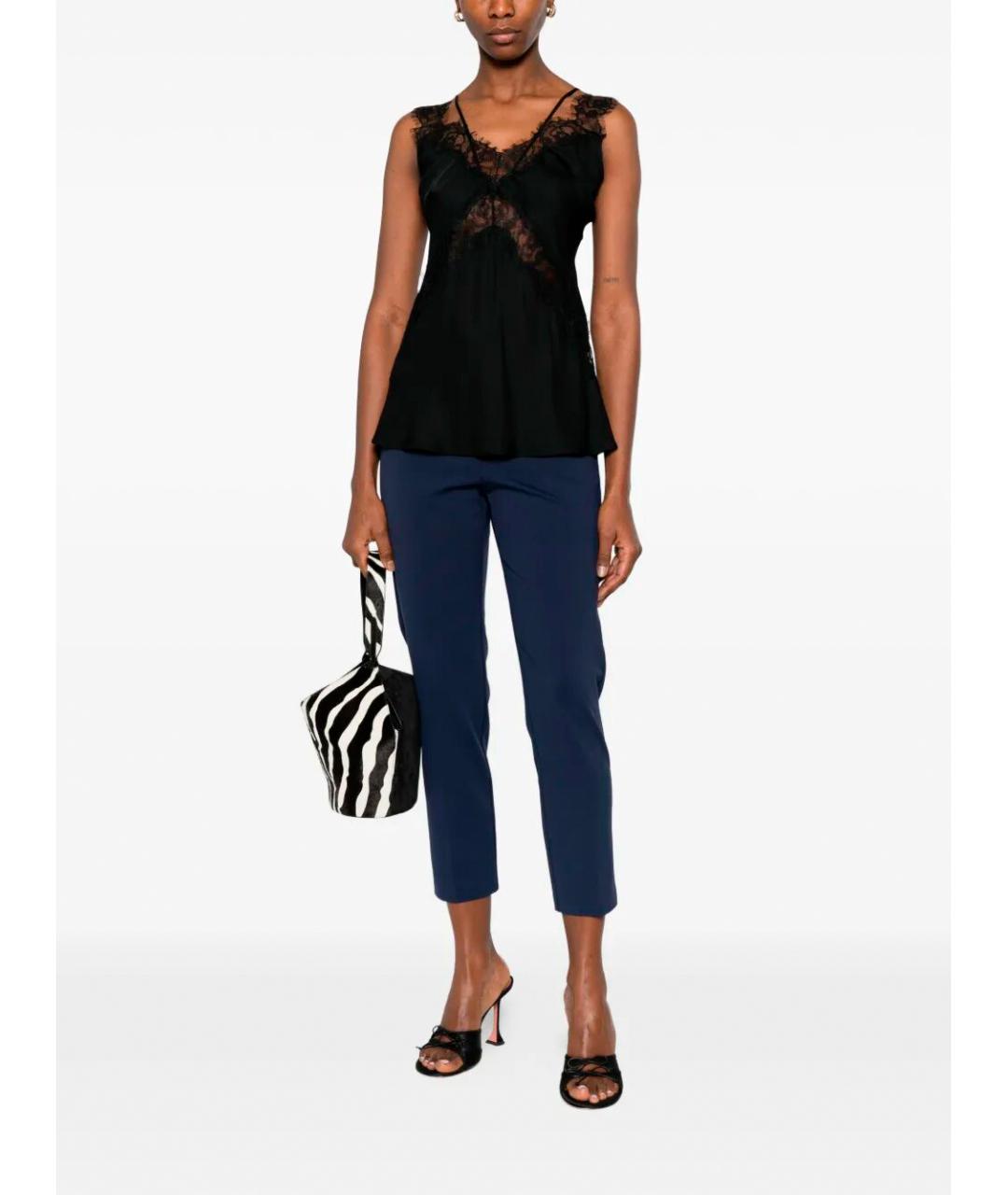 PINKO Черная вискозная майка, фото 2