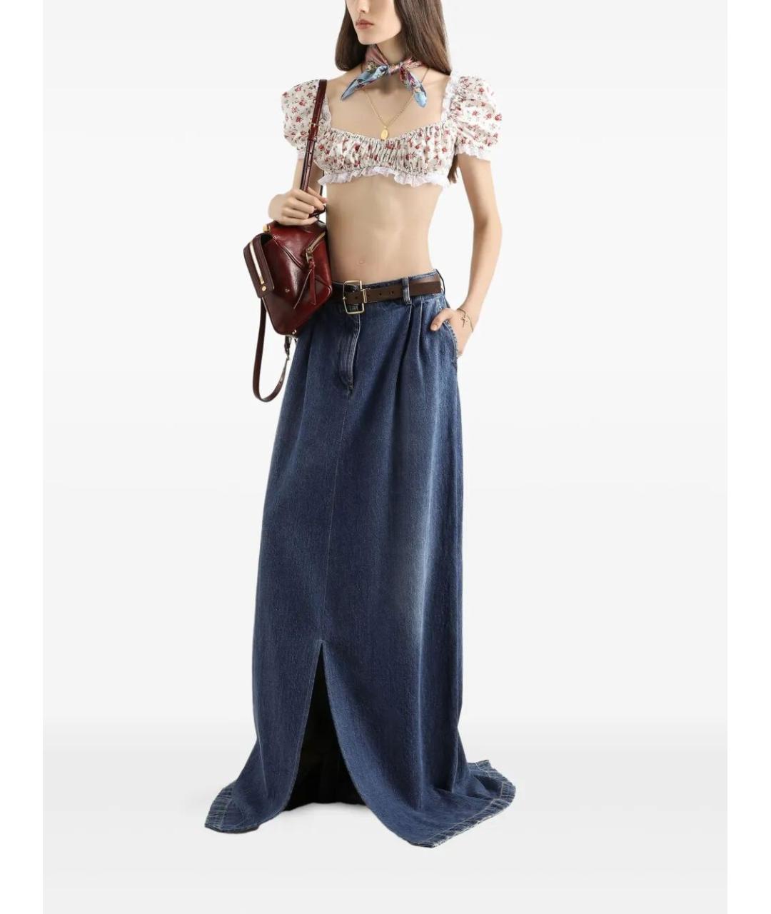 DOLCE&GABBANA Антрацитовая хлопковая футболка, фото 2