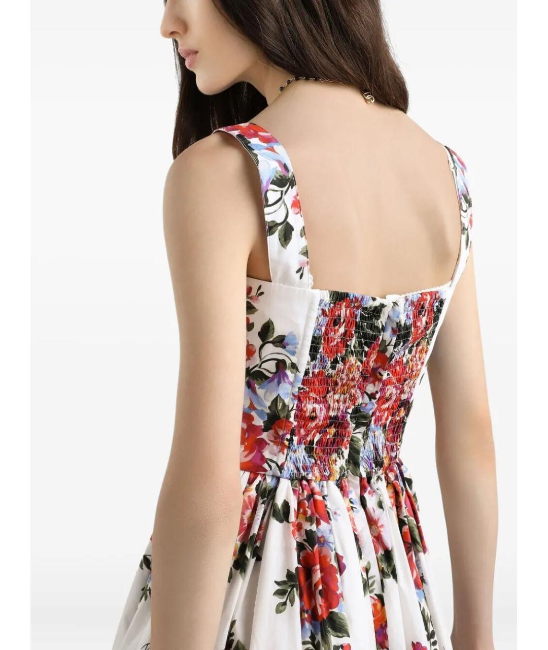 DOLCE&GABBANA Мульти хлопковое платье, фото 3