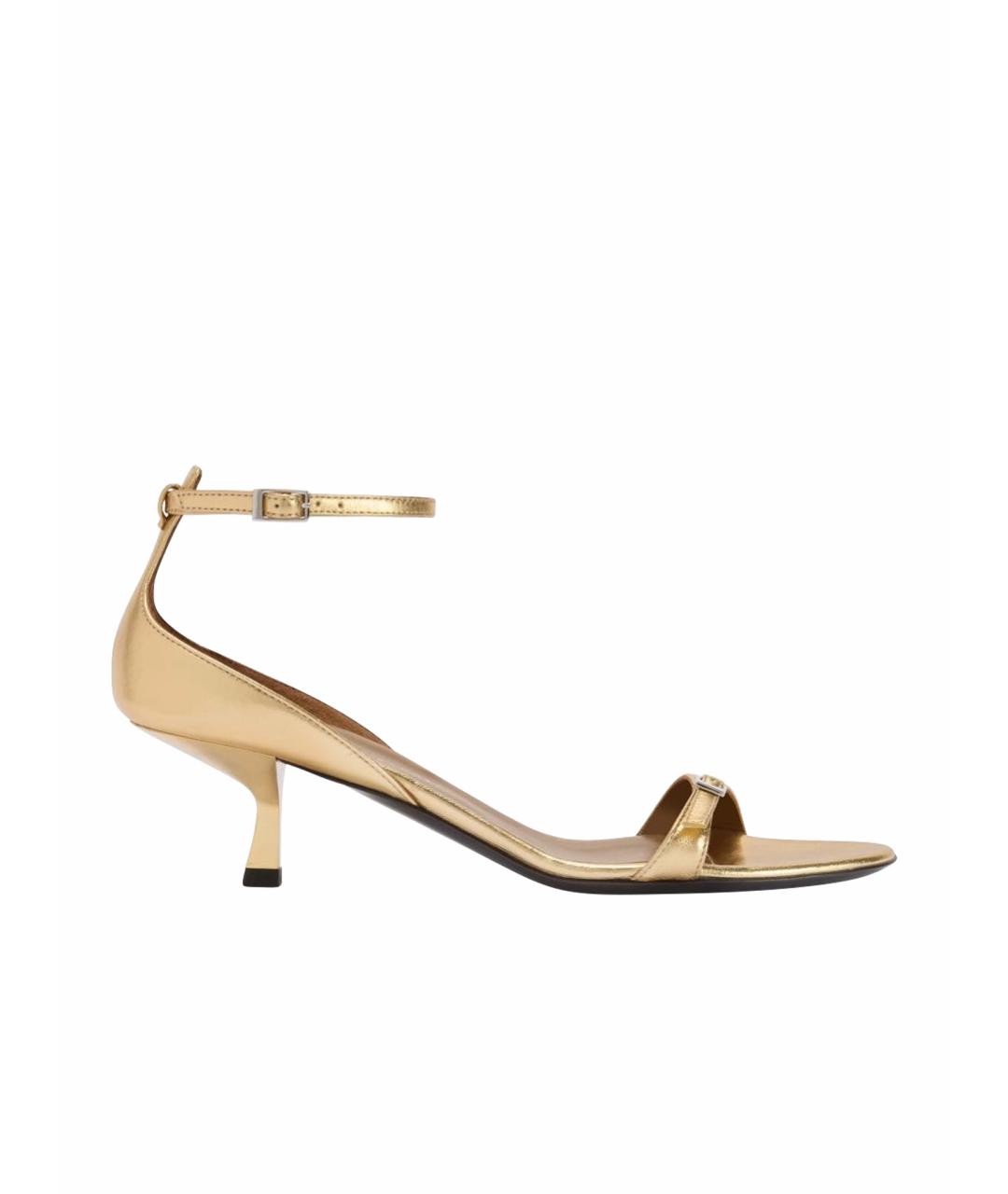 GIUSEPPE ZANOTTI DESIGN Золотые кожаные босоножки, фото 1