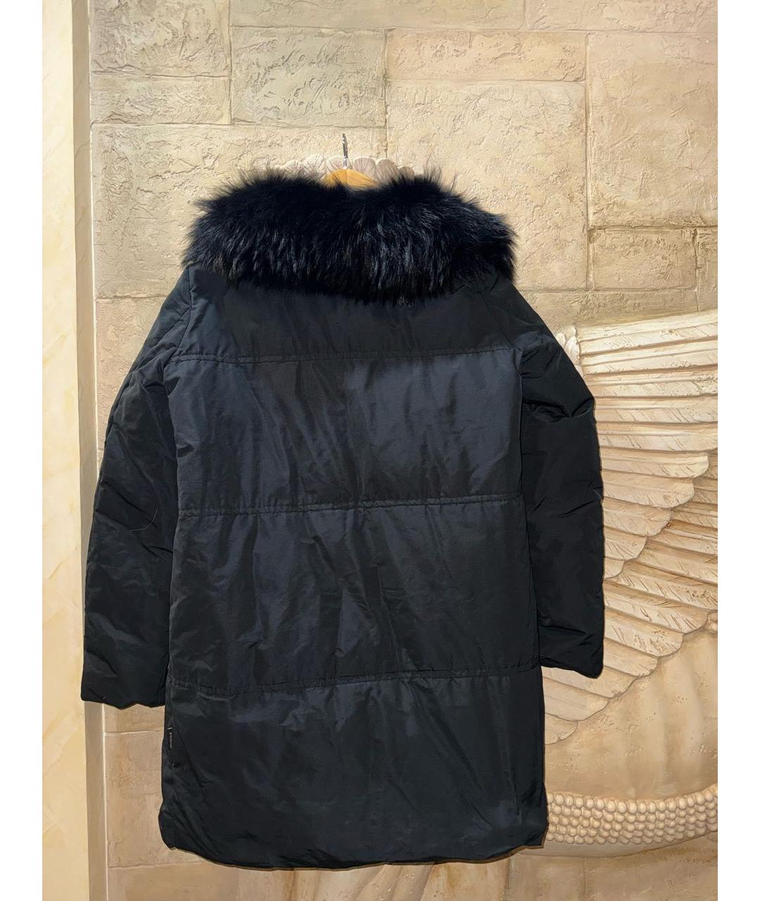 MONCLER Черный полиамидовый пуховик, фото 2