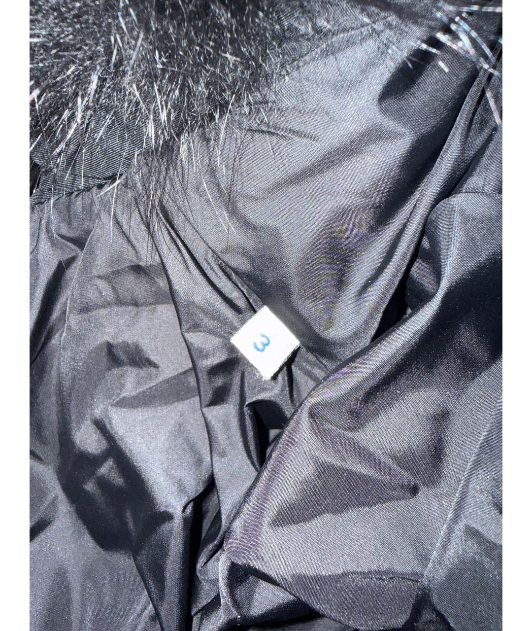 MONCLER Черный полиамидовый пуховик, фото 4