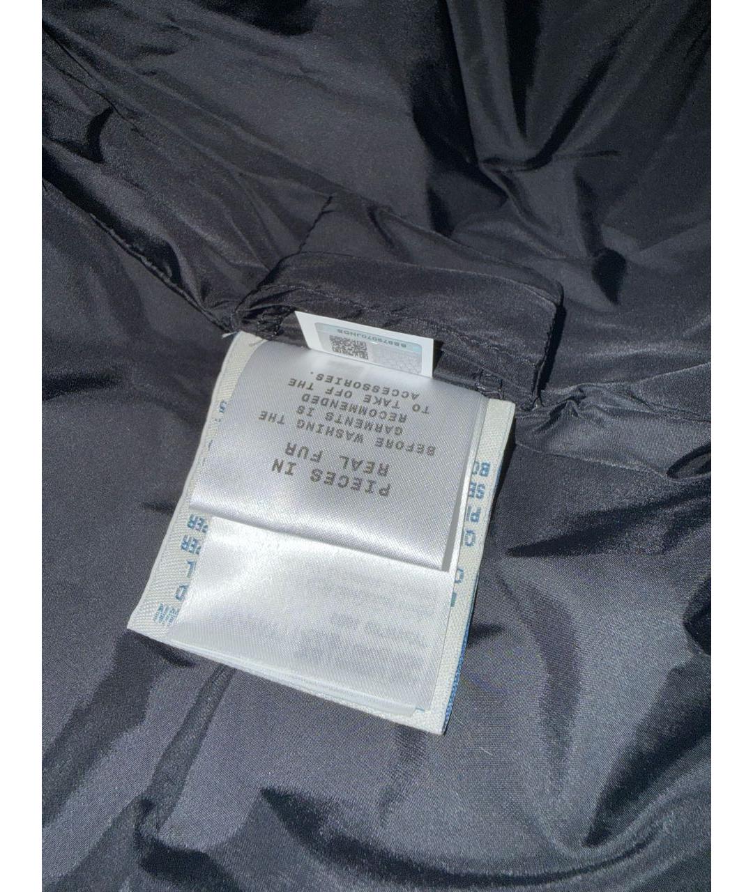 MONCLER Черный полиамидовый пуховик, фото 6