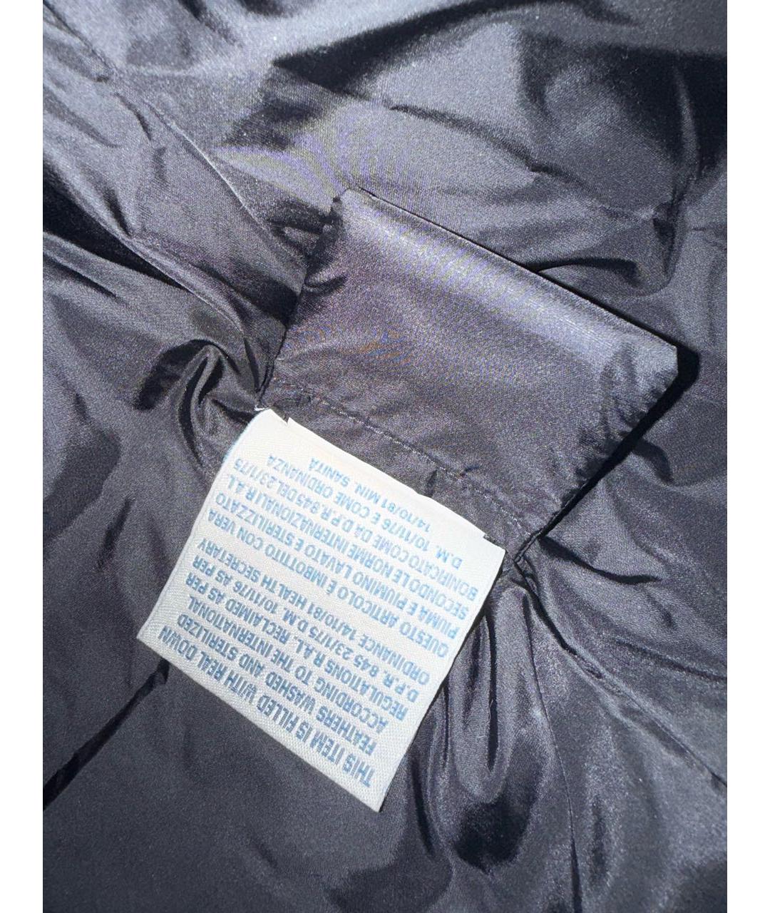 MONCLER Черный полиамидовый пуховик, фото 5