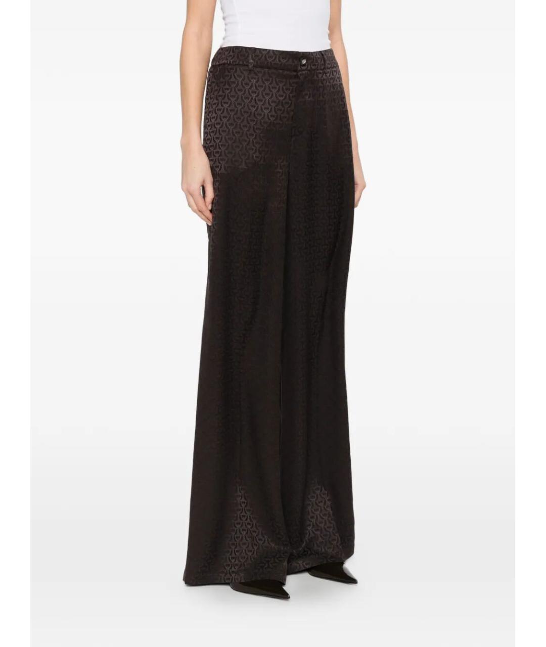 GUCCI Коричневые брюки широкие, фото 4