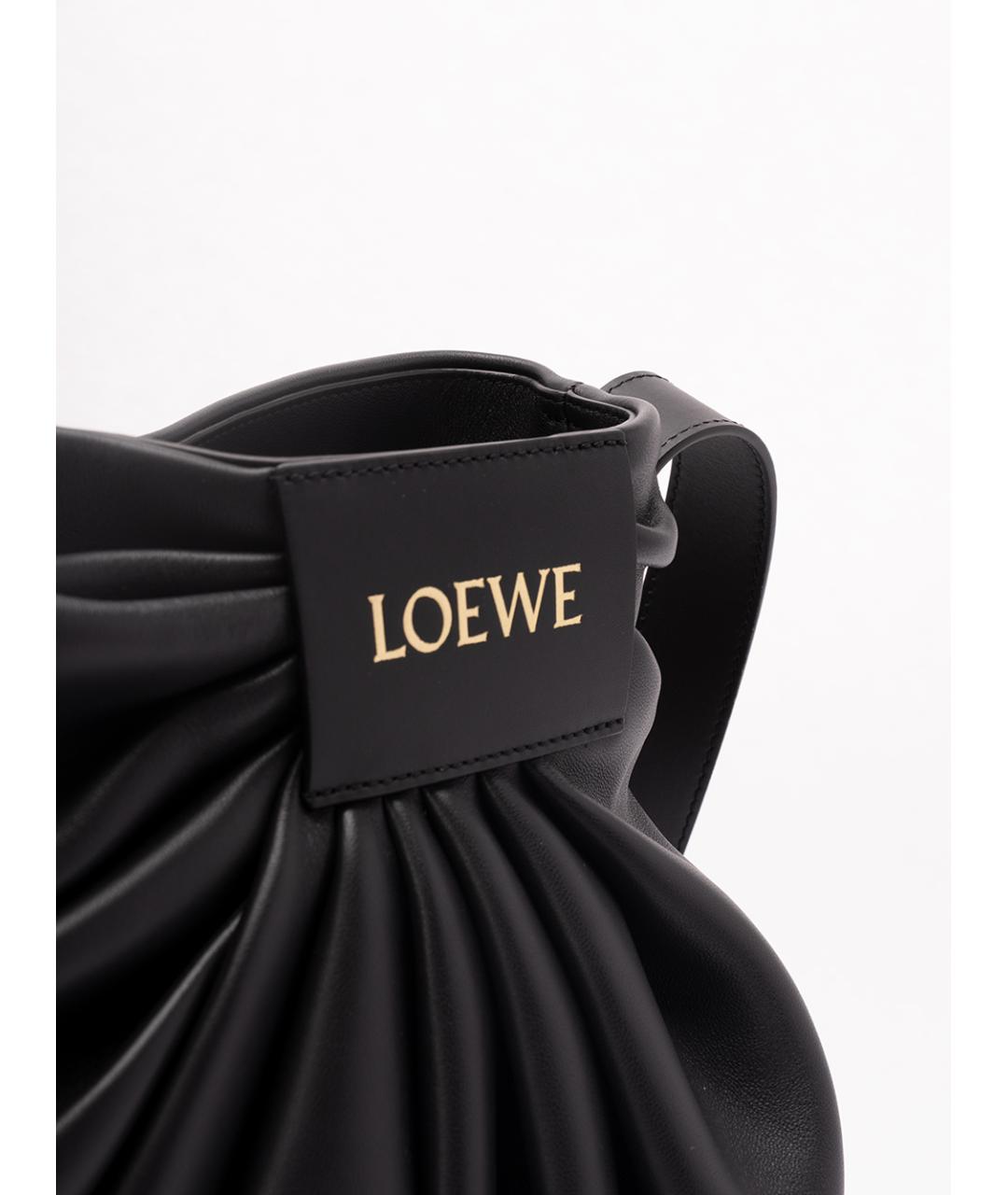 LOEWE Черная кожаная сумка через плечо, фото 5