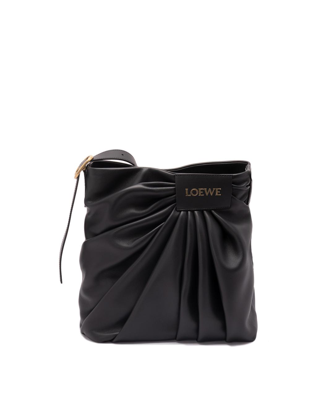 LOEWE Черная кожаная сумка через плечо, фото 1