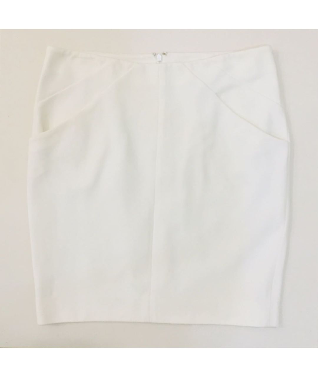 DIANE VON FURSTENBERG Белая полиэстеровая юбка мини, фото 7