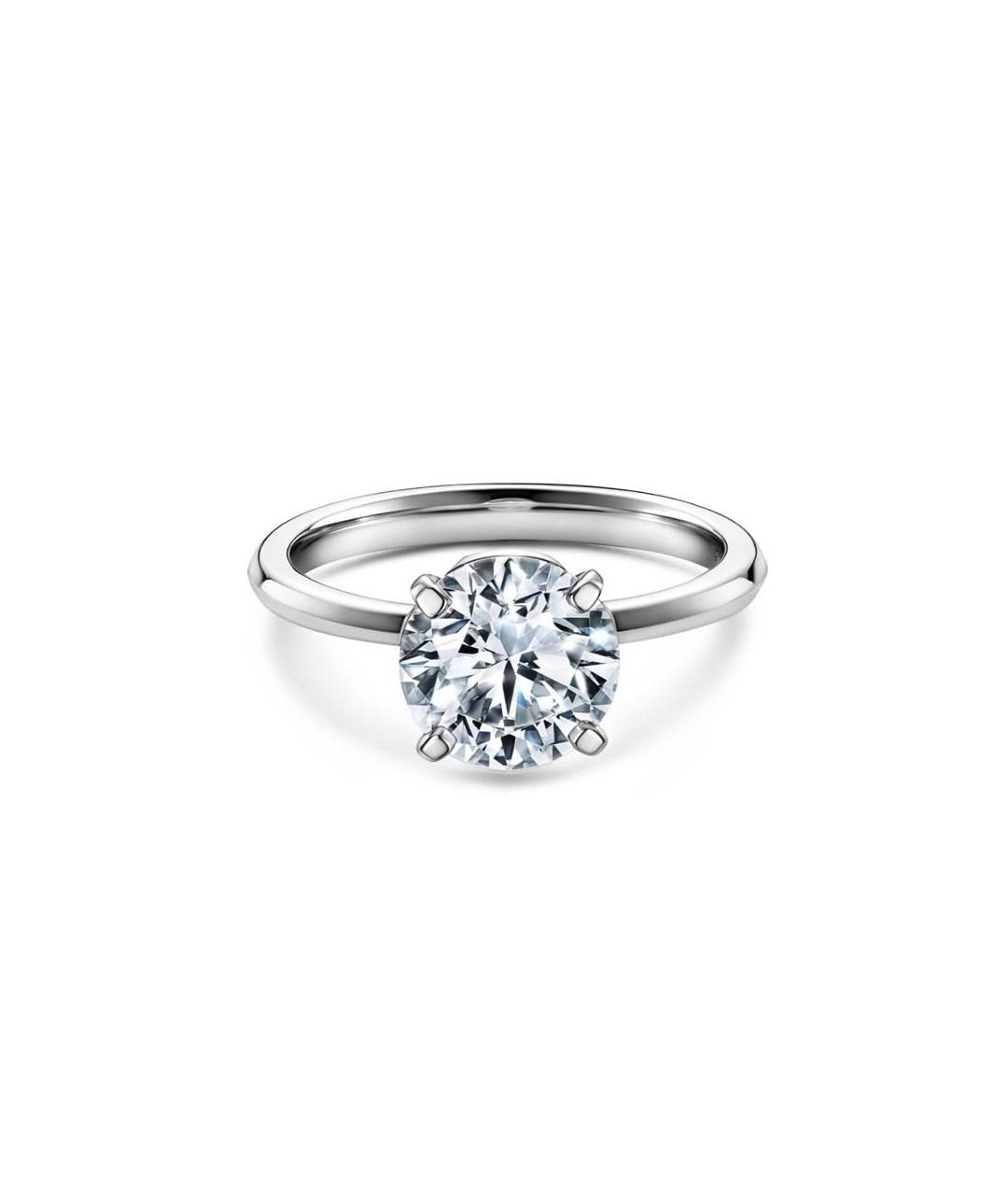 DE BEERS Белое платиновое кольцо, фото 9