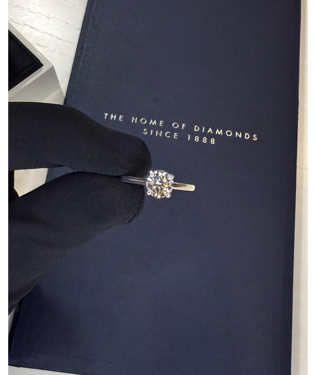 DE BEERS Белое платиновое кольцо, фото 2