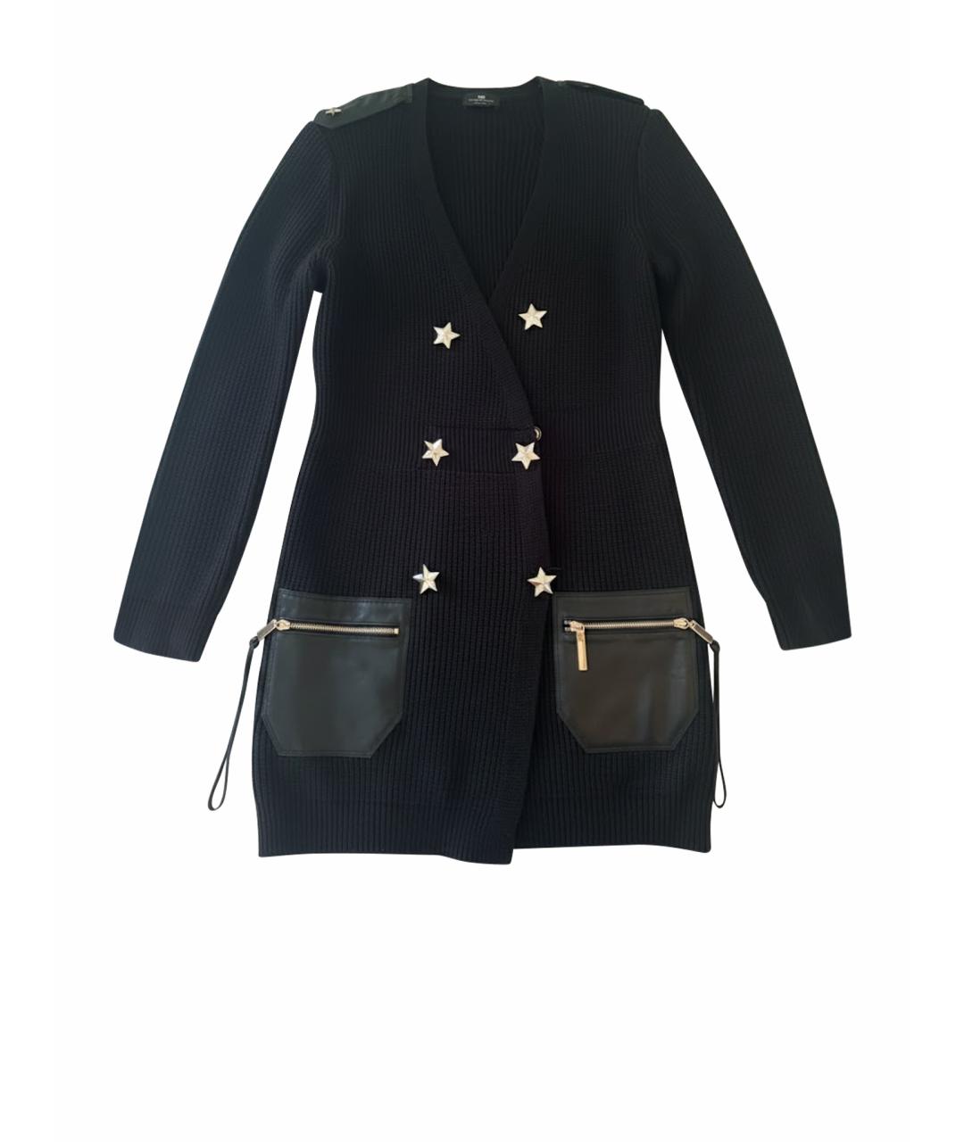ELISABETTA FRANCHI Черный вискозный кардиган, фото 4