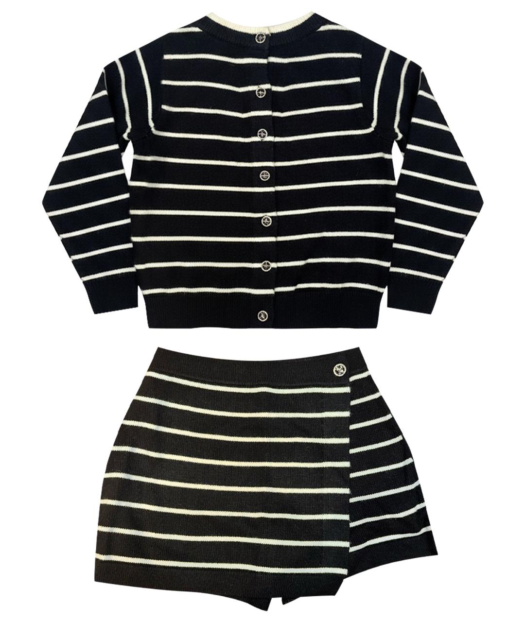 CHANEL Черный кашемировый костюм с юбками, фото 1