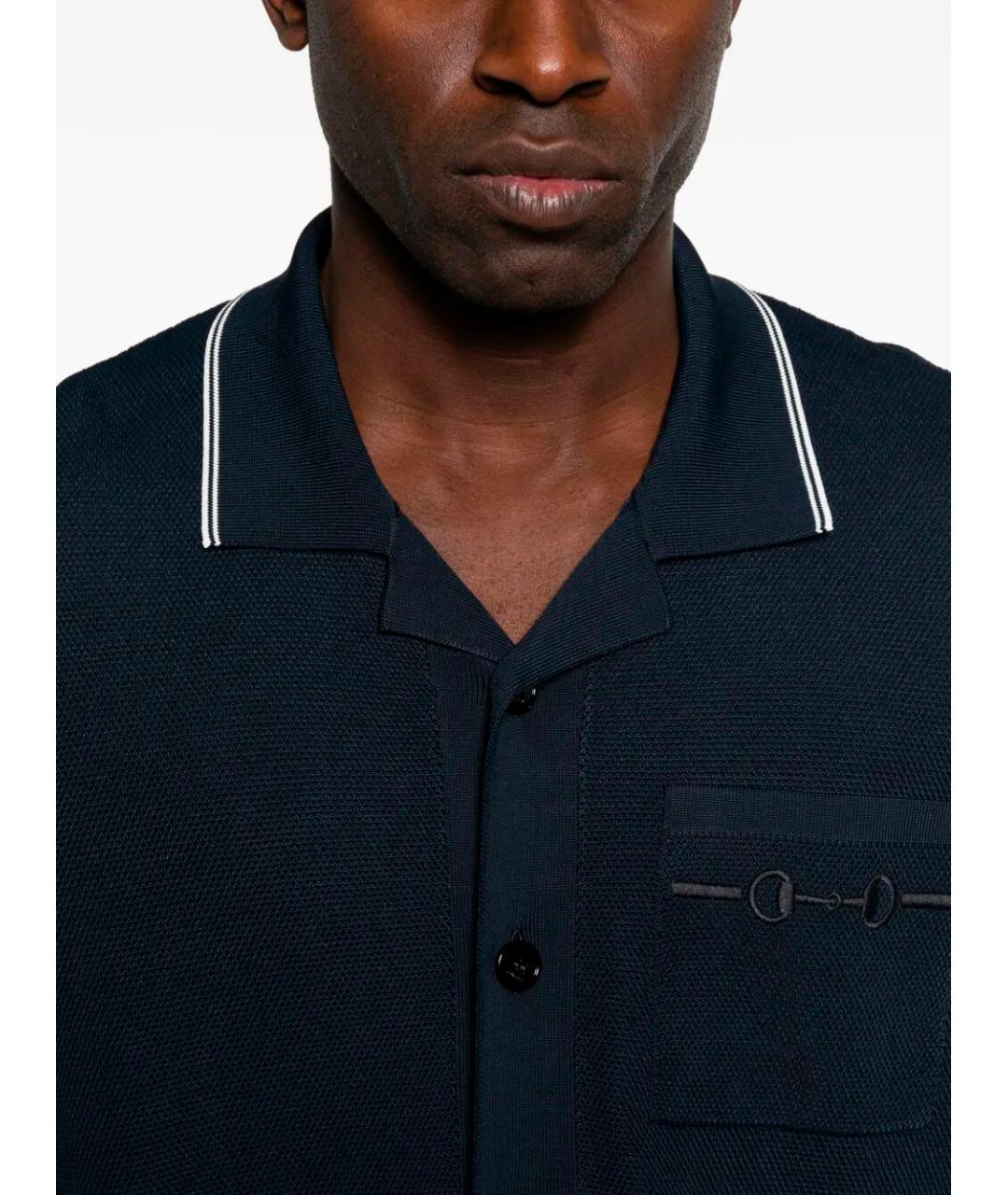 GUCCI Синяя кэжуал рубашка, фото 3