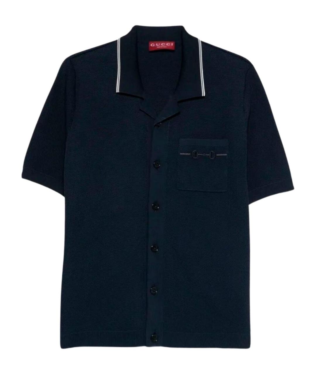 GUCCI Синяя кэжуал рубашка, фото 1