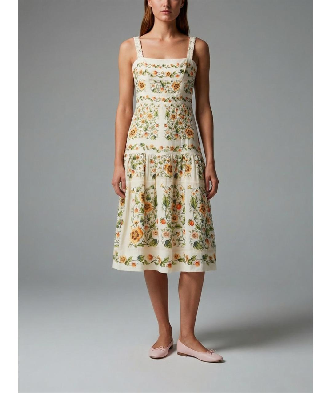 DITA Мульти льняное повседневное платье, фото 4