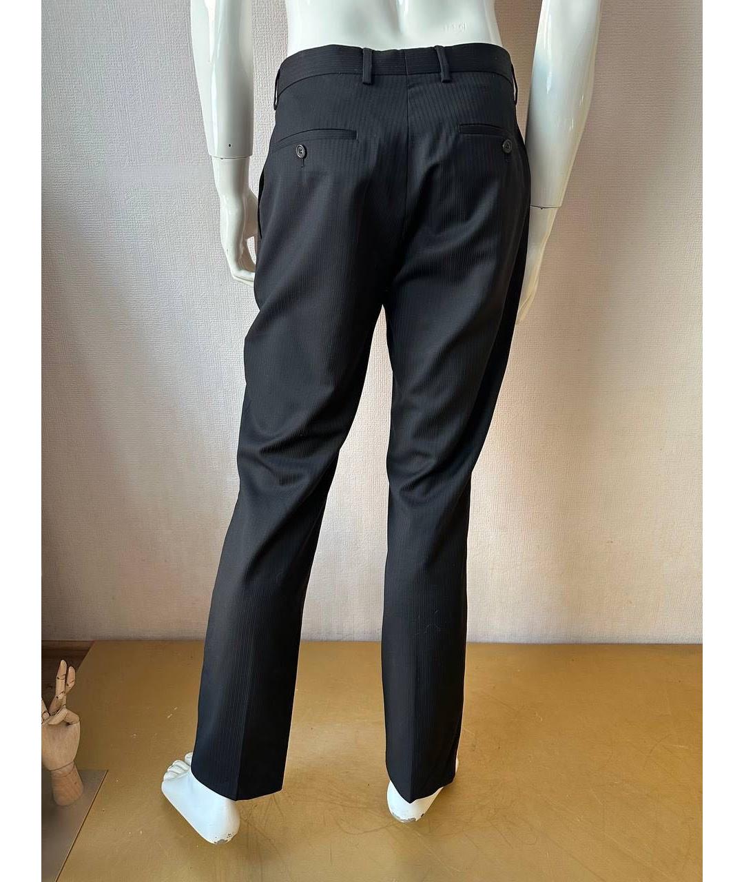 HUGO BOSS Черные шерстяные классические брюки, фото 6