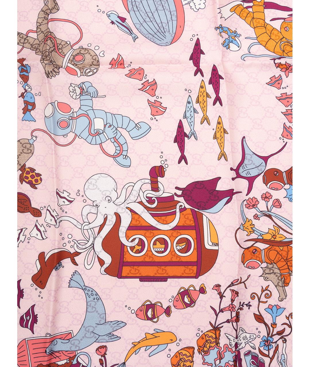 GUCCI Мульти шелковый платок, фото 6