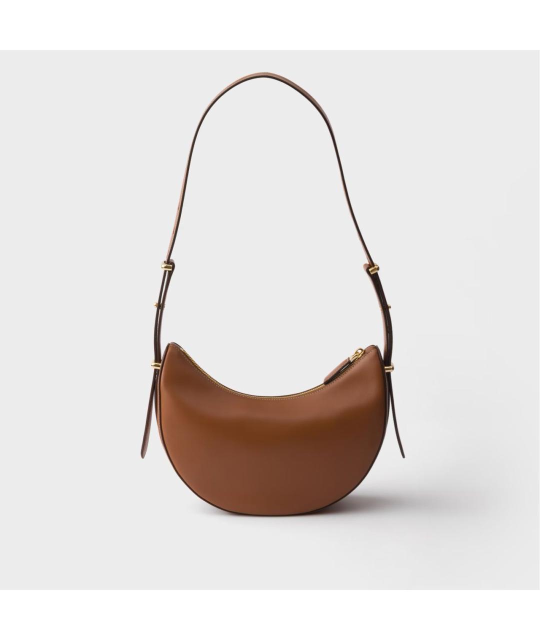 PRADA Коричневая кожаная сумка через плечо, фото 3