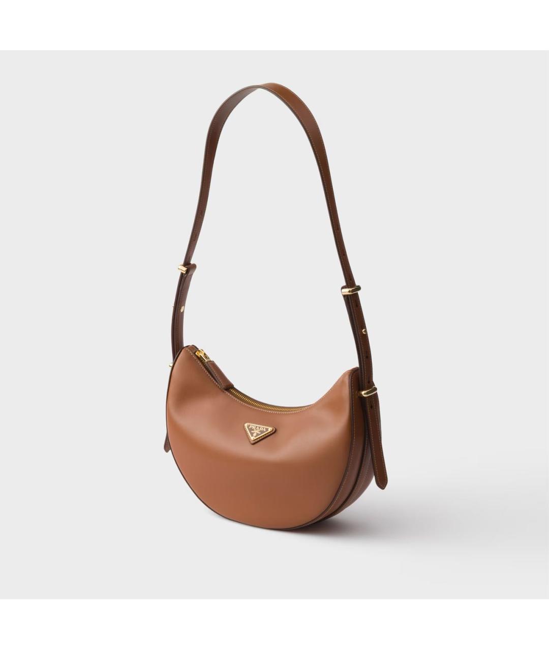 PRADA Коричневая кожаная сумка через плечо, фото 2