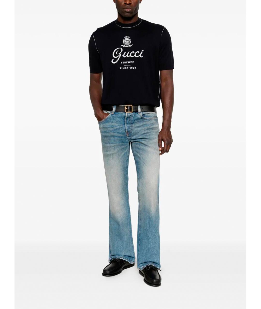 GUCCI Черный шелковый джемпер / свитер, фото 2