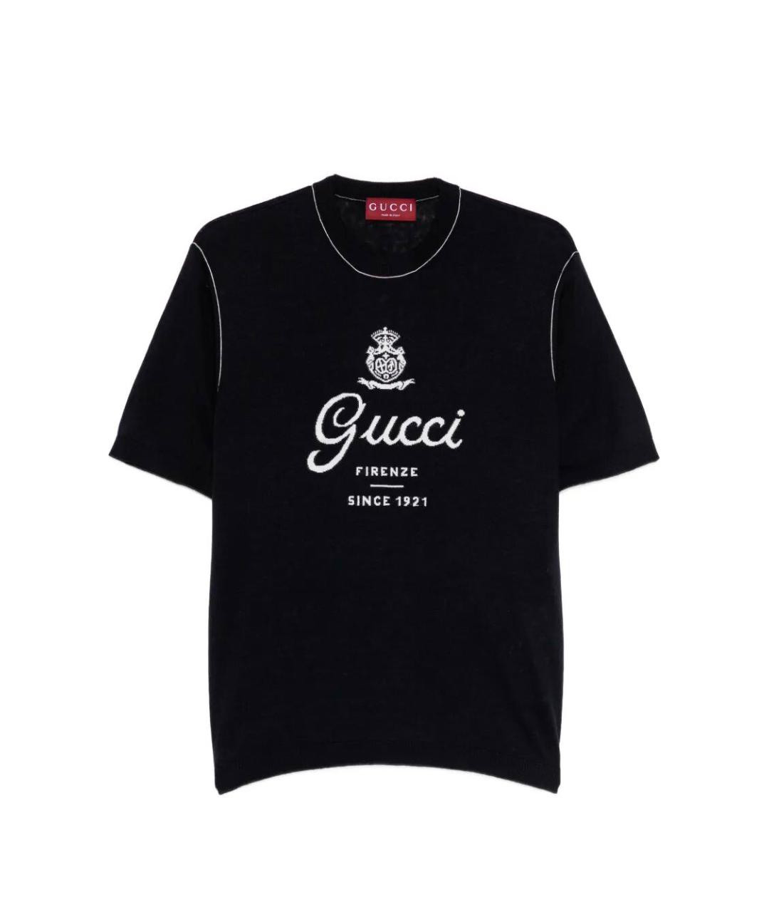 GUCCI Черный шелковый джемпер / свитер, фото 1