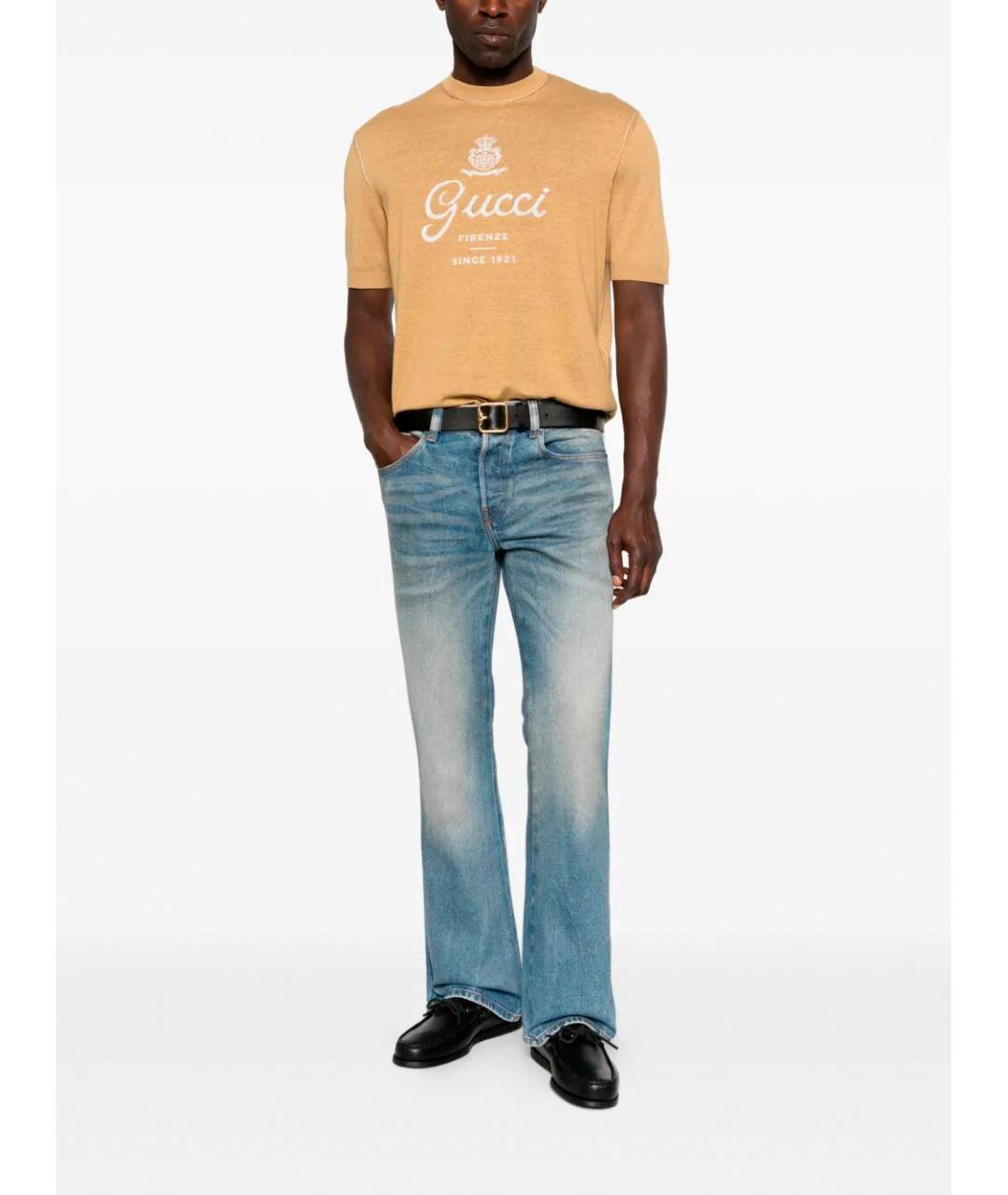 GUCCI Оранжевая футболка, фото 2