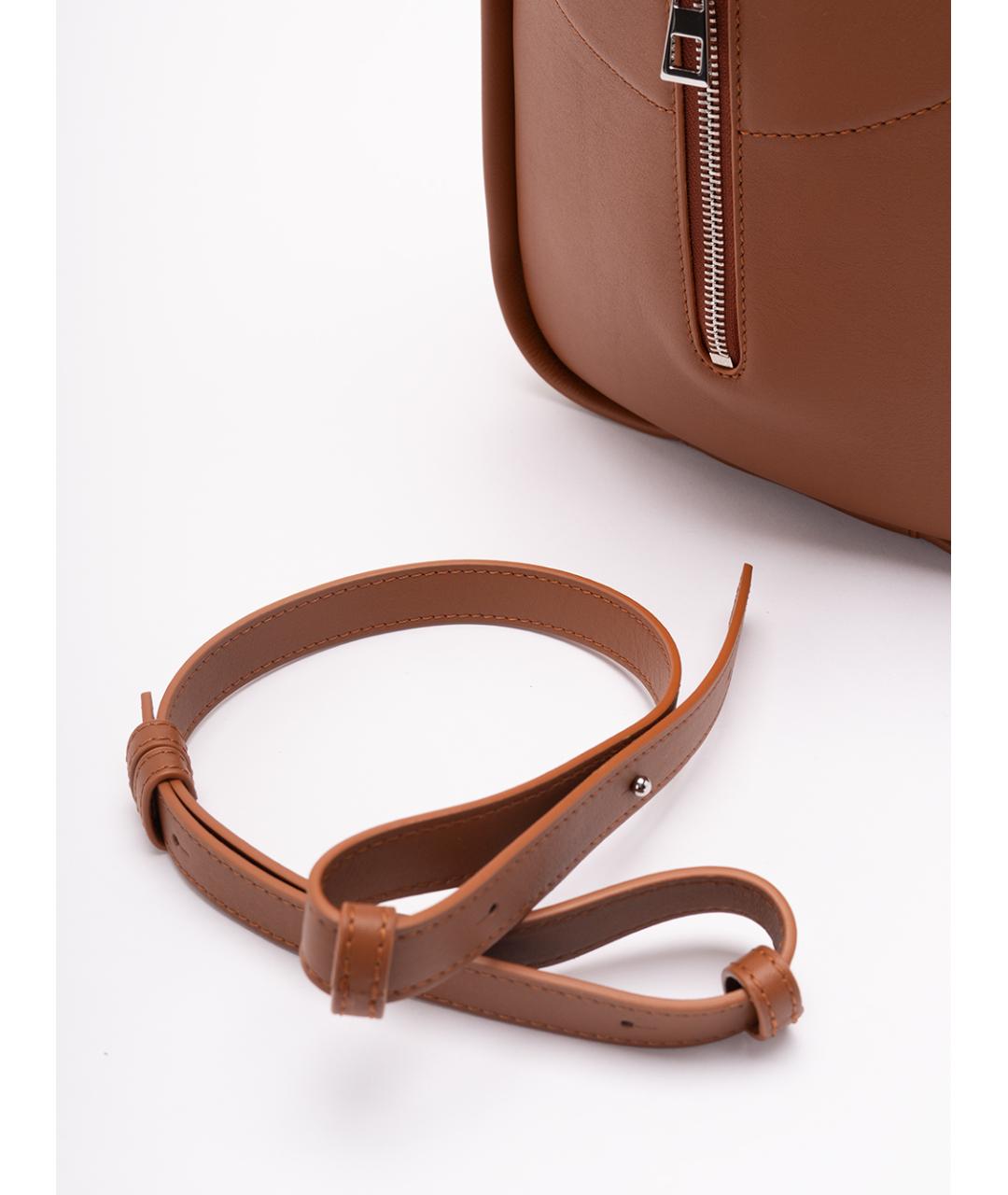 LOEWE Коричневая кожаная сумка через плечо, фото 5