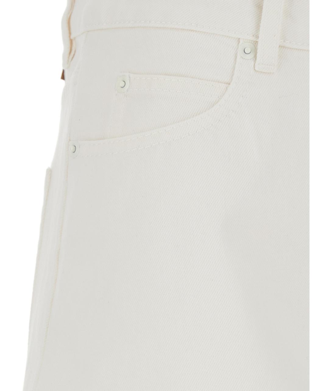 Ami Paris Белая деним юбка миди, фото 3