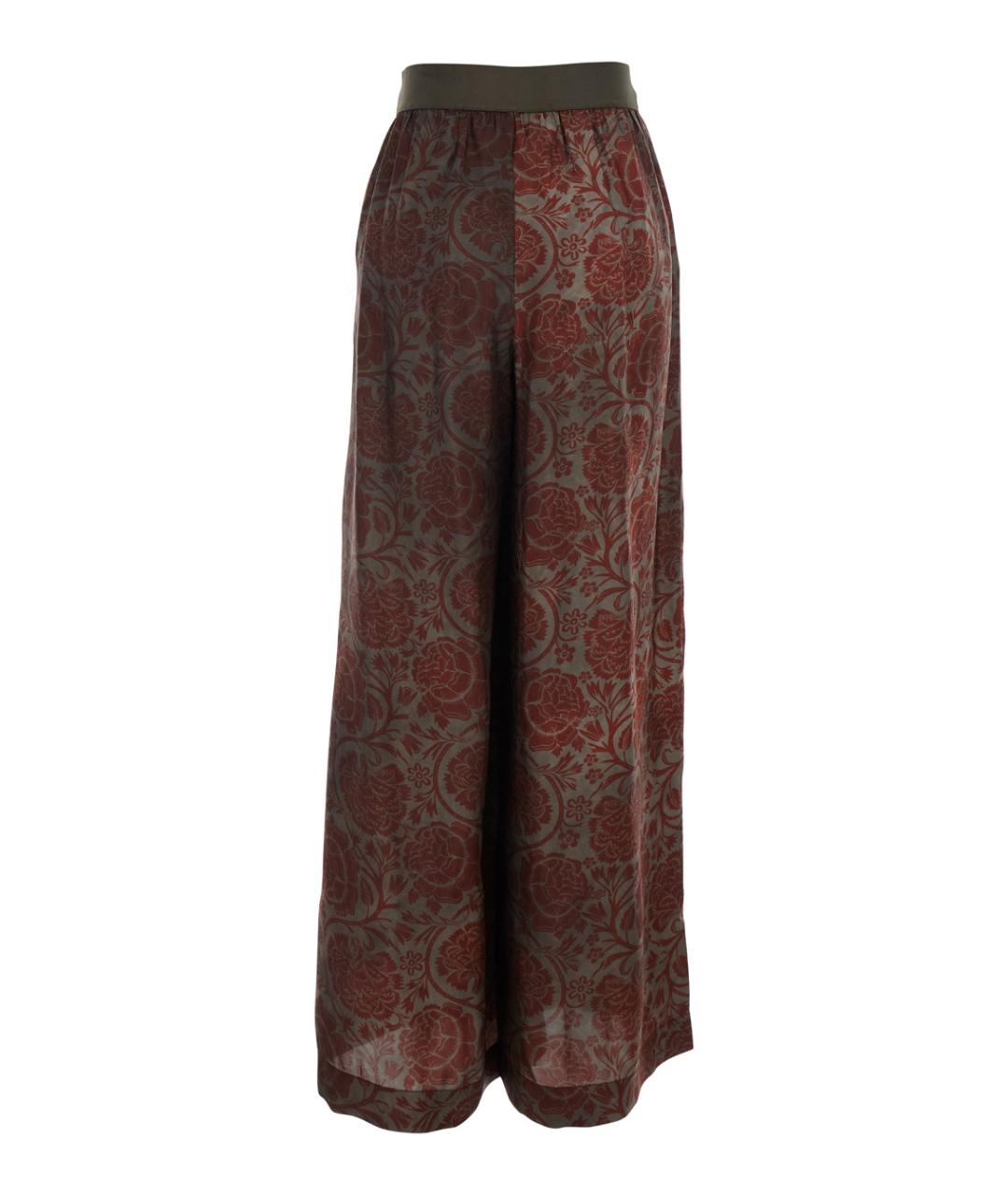 UMA WANG Красные вискозные прямые брюки, фото 2