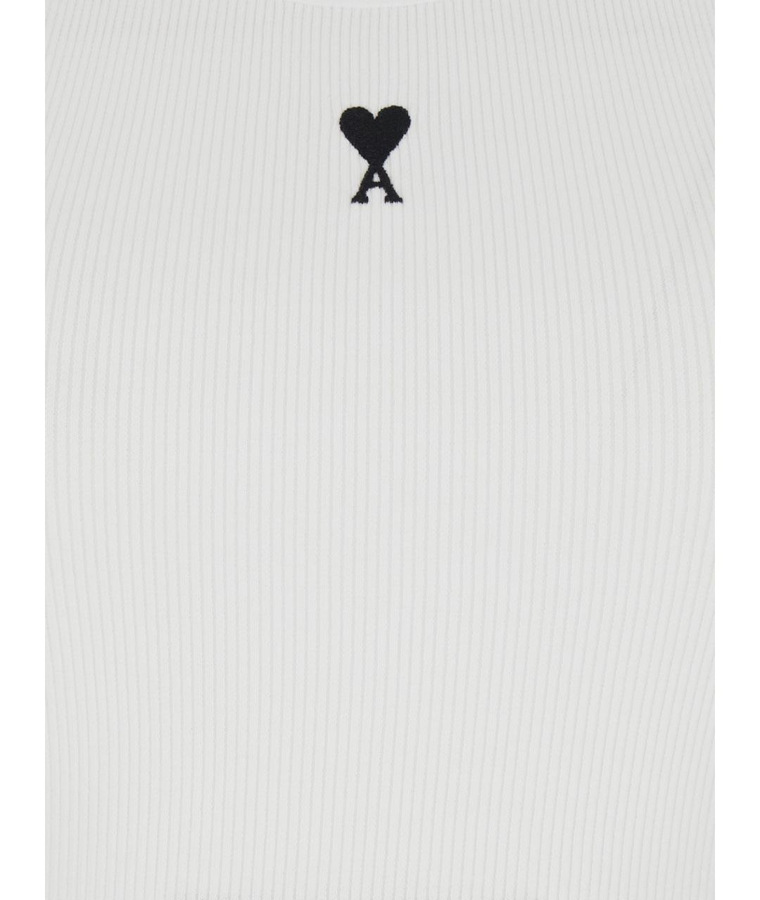 Ami Paris Белая хлопковая майка, фото 3