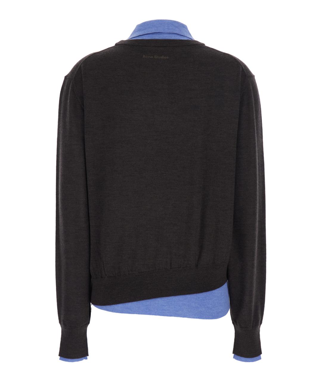 ACNE STUDIOS Коричневый шерстяной джемпер / свитер, фото 2