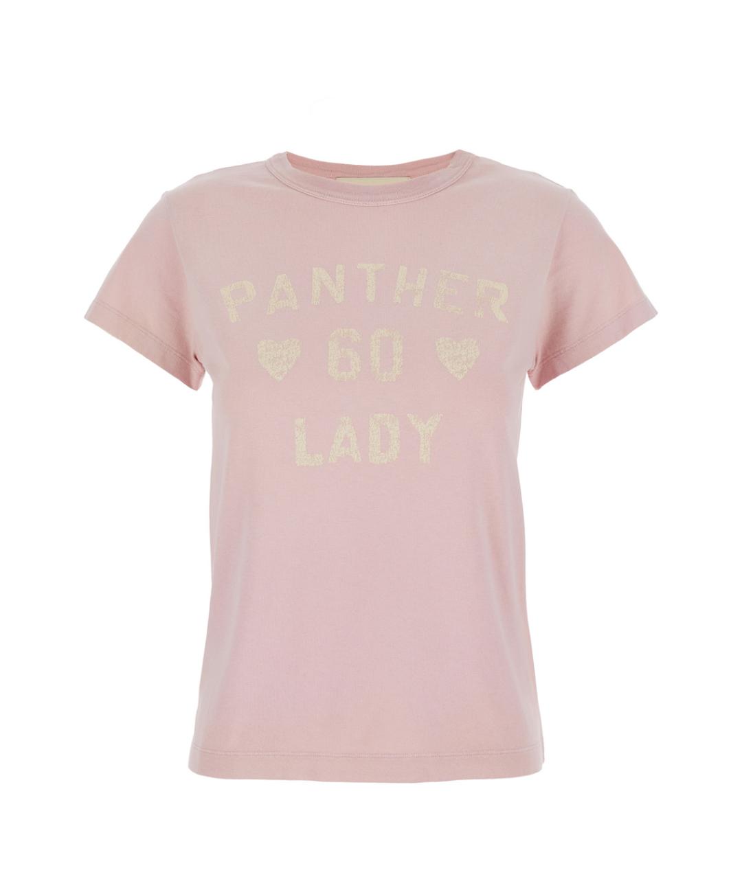 VALENTINO Розовая хлопковая футболка, фото 1