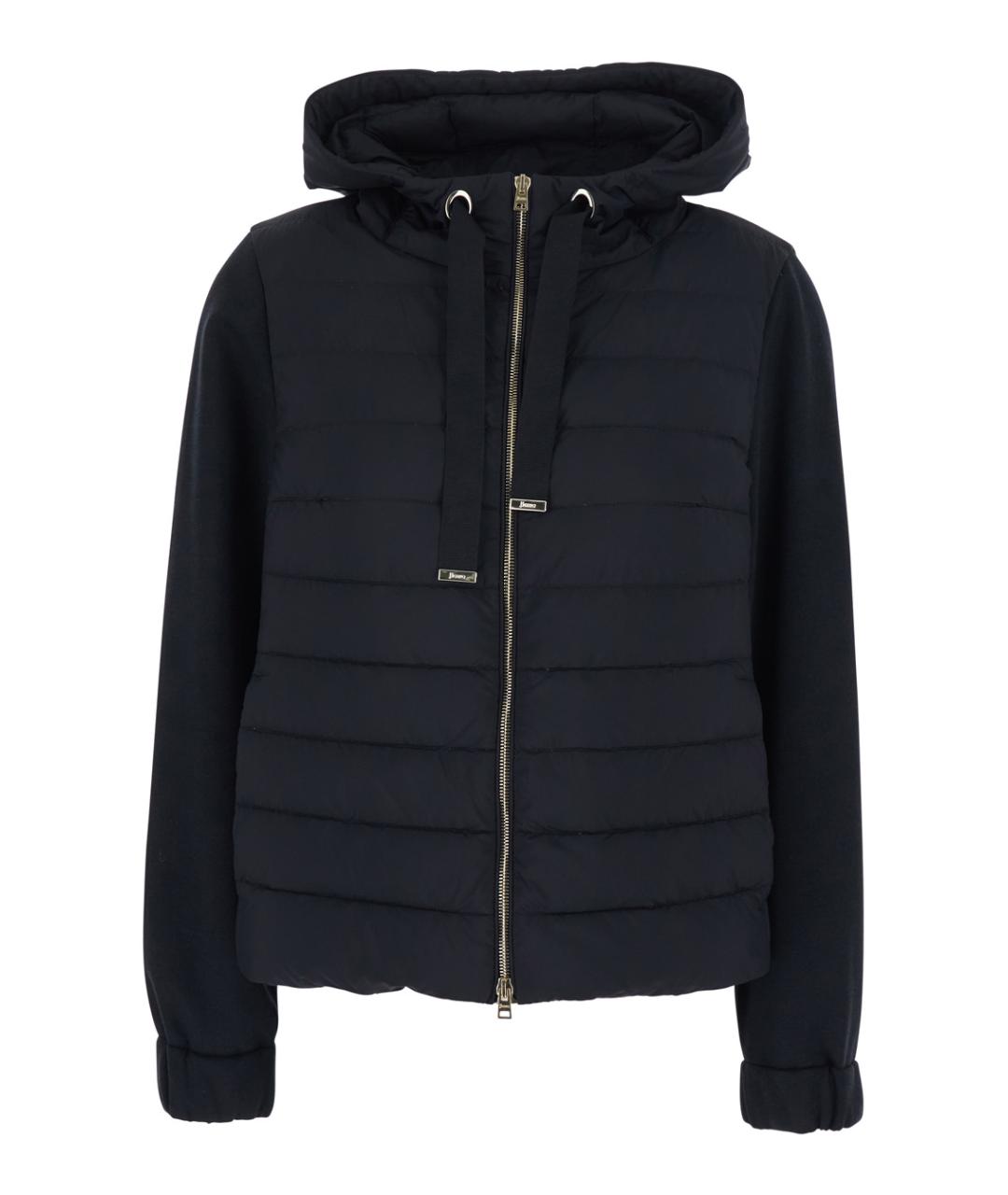 HERNO Черная полиамидовая куртка, фото 1