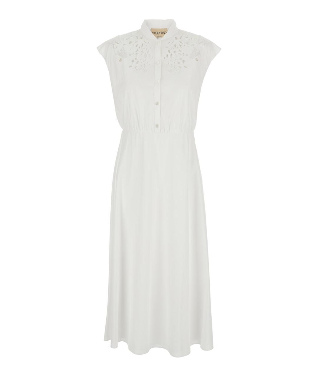 VALENTINO Белое хлопковое платье, фото 1