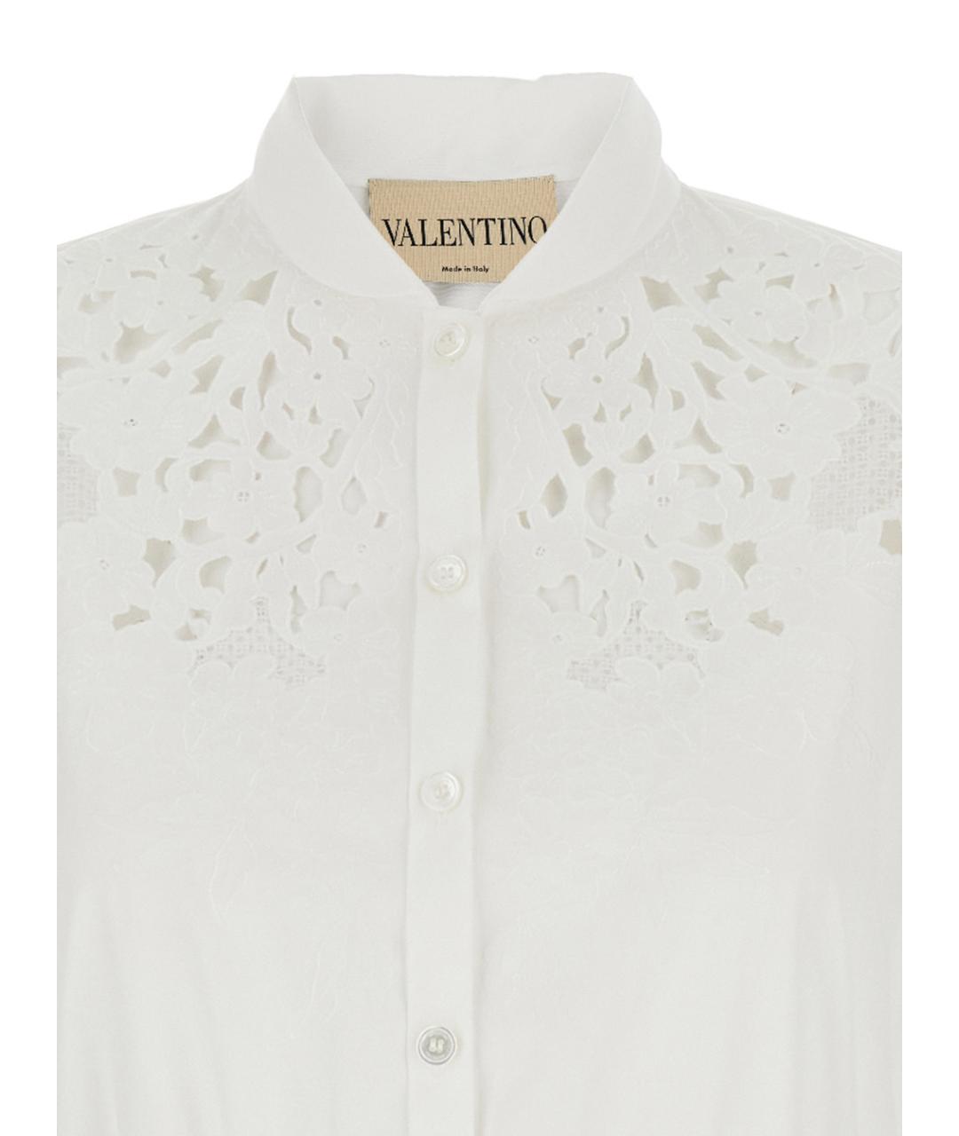 VALENTINO Белое хлопковое платье, фото 3