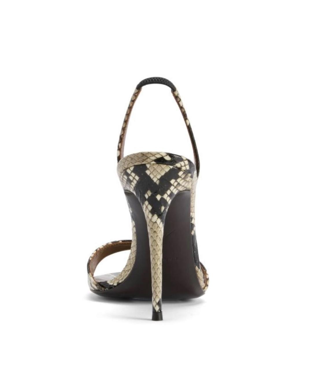 GIUSEPPE ZANOTTI DESIGN Коричневые кожаные босоножки, фото 3