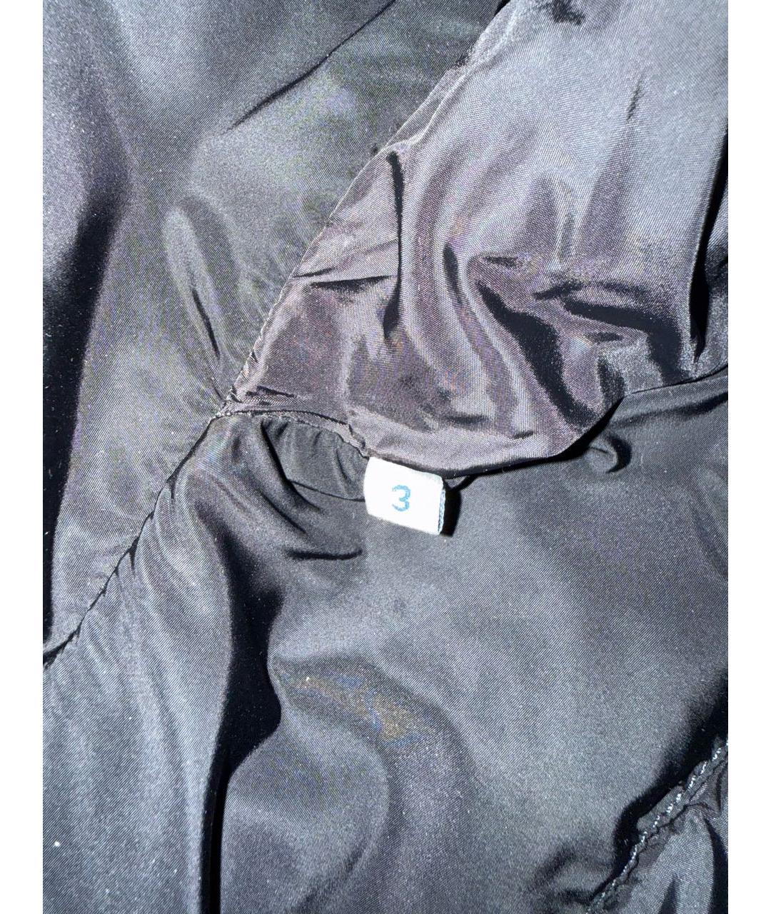 MONCLER Черный полиамидовый пуховик, фото 4