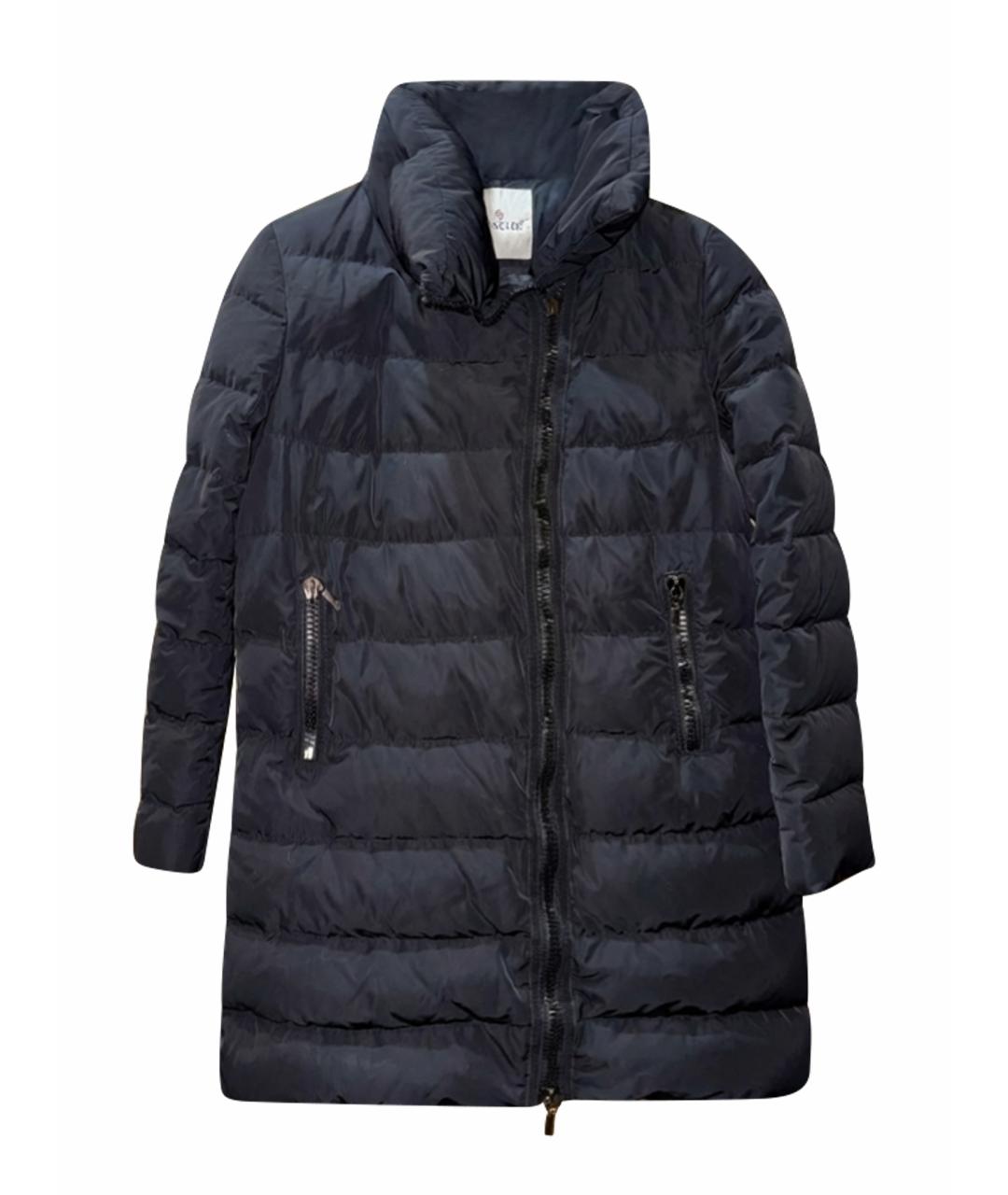 MONCLER Черный полиамидовый пуховик, фото 1