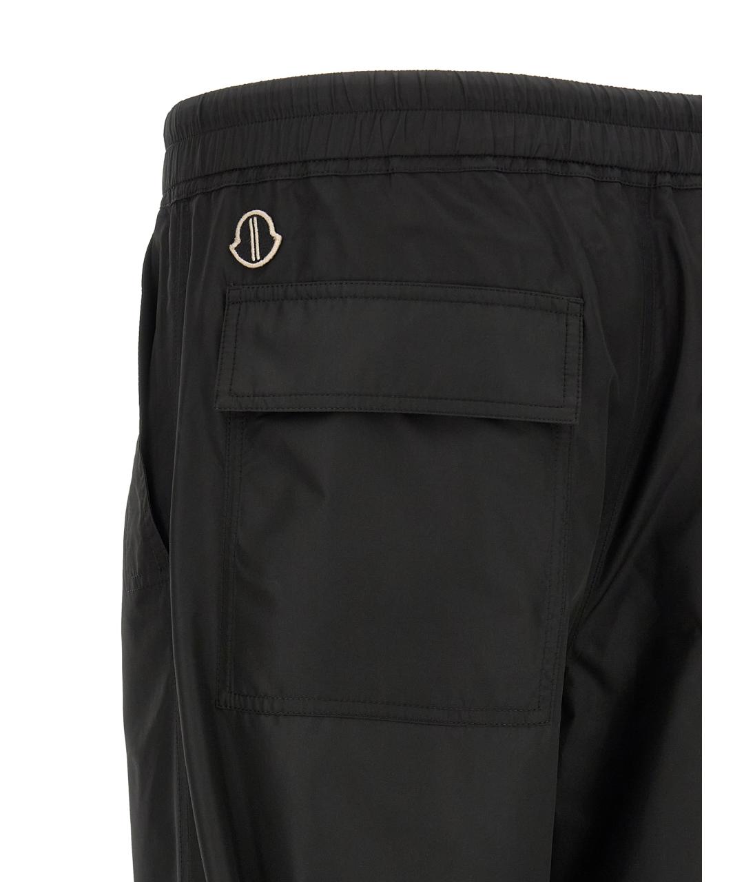 RICK OWENS Черные полиэстеровые повседневные брюки, фото 5