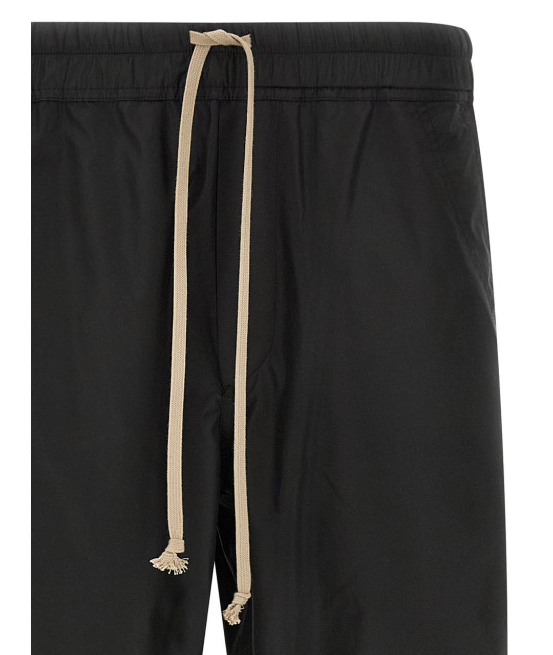RICK OWENS Черные полиэстеровые повседневные брюки, фото 3