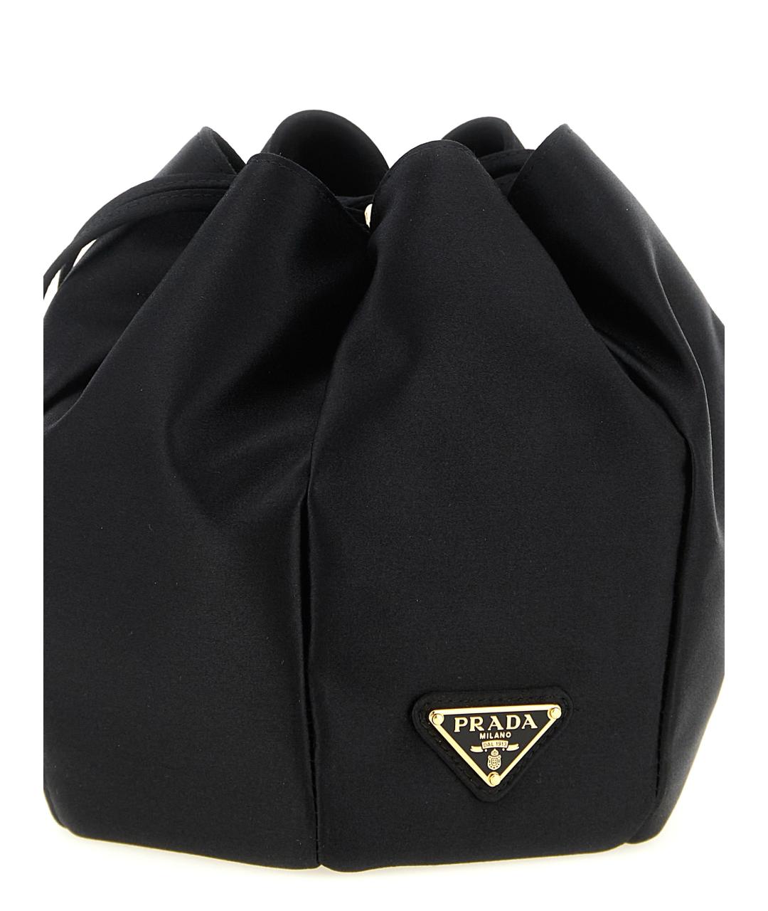 PRADA Черная тканевая сумка через плечо, фото 3