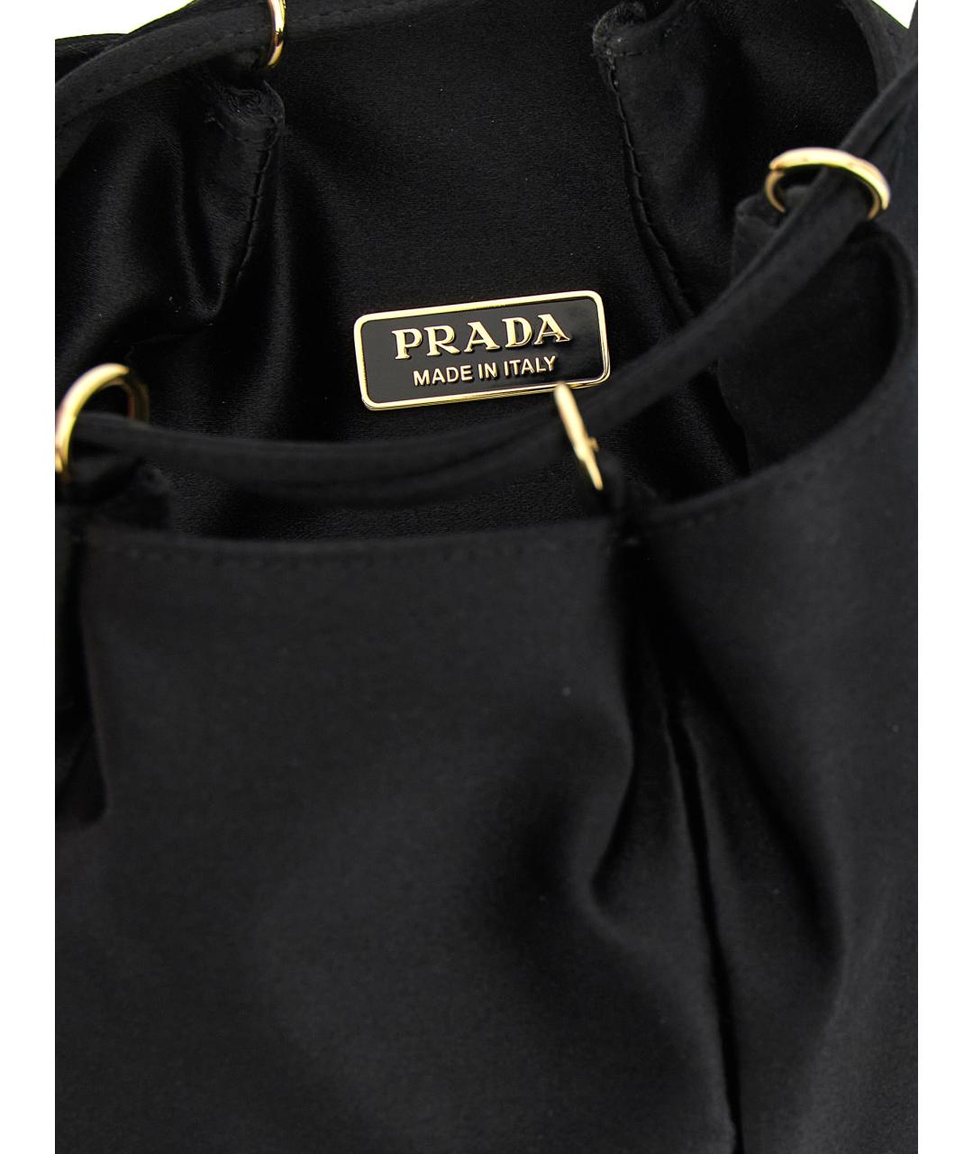 PRADA Черная тканевая сумка через плечо, фото 4