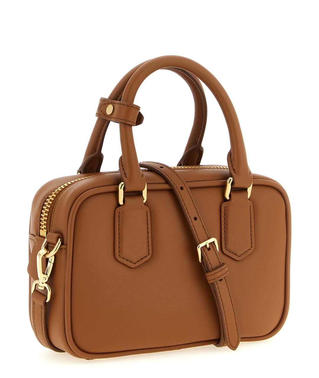 MIU MIU Коричневая кожаная сумка через плечо, фото 2