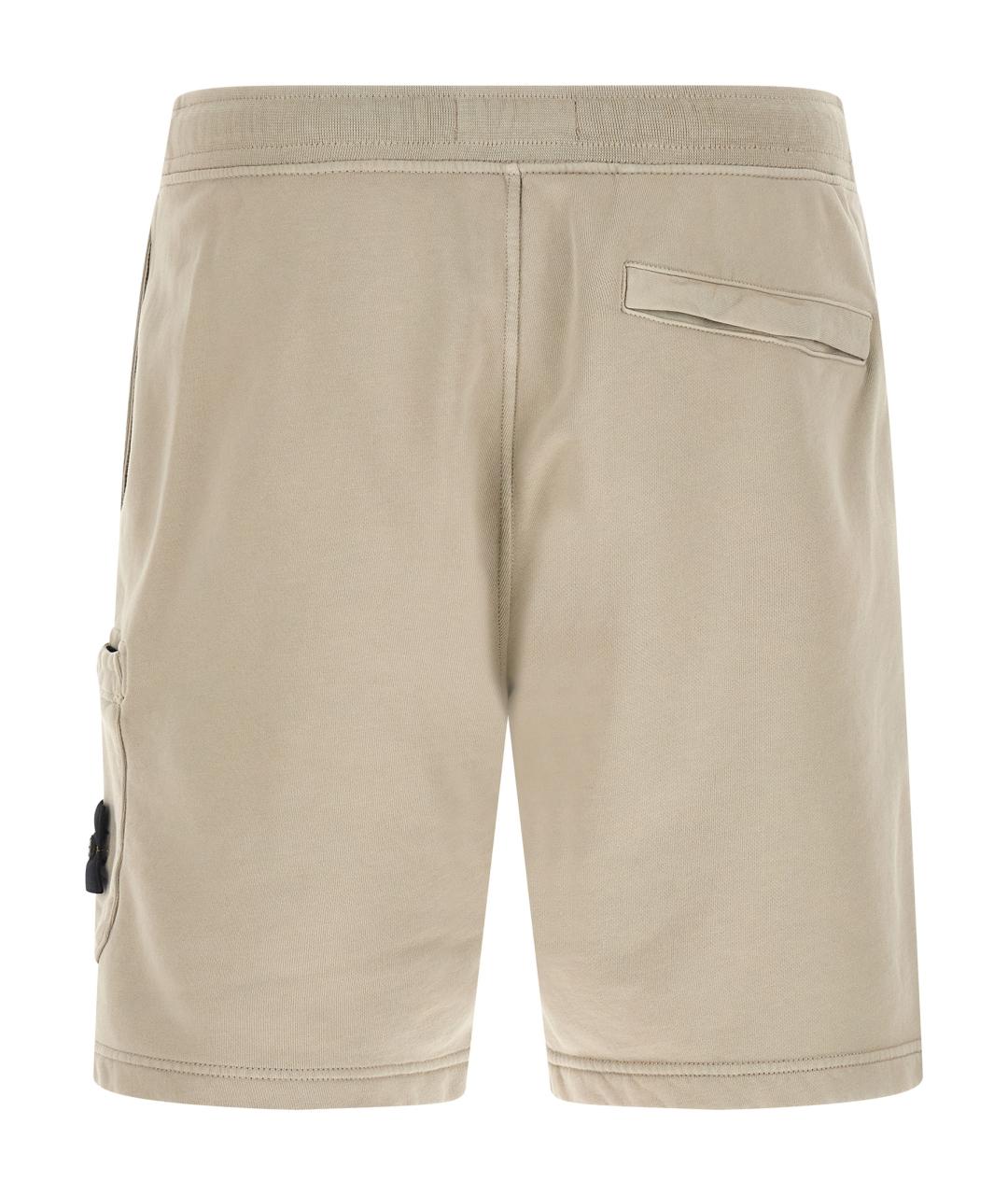 STONE ISLAND Серые хлопковые шорты, фото 2