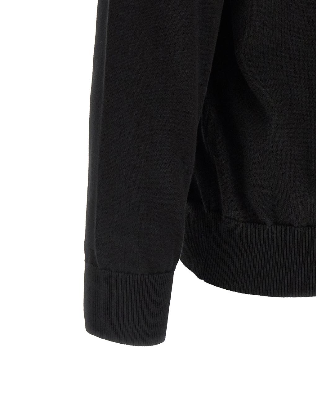 STONE ISLAND Черный хлопковый джемпер / свитер, фото 4